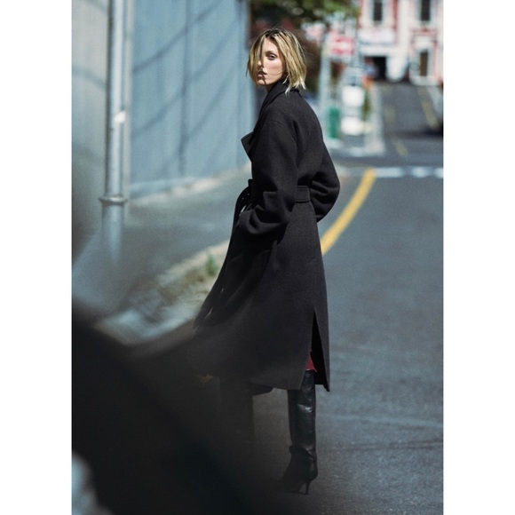 ZARA BELTED TAILORED COAT - Picture 3 of 7